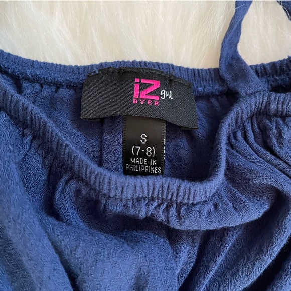 Iz Byer Navy Off Shoulder Blouse - Picture 4 of 4